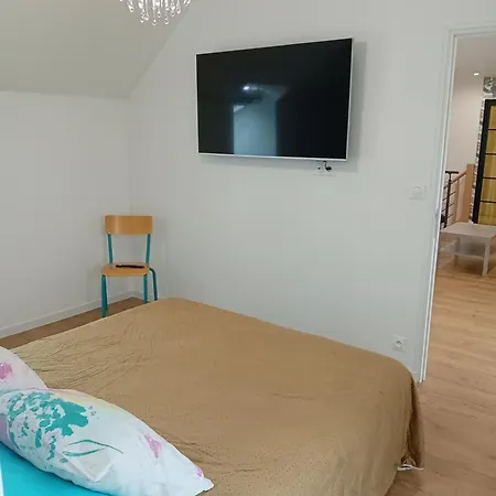 Chambre, Salle De Bain, Toilette, Salon Privatif Frühstückspension Sainte-Marie-du-Mont (Manche)