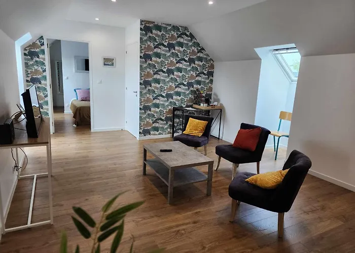 Chambre, Salle De Bain, Toilette, Salon Privatif 3* Sainte-Marie-du-Mont (Manche)